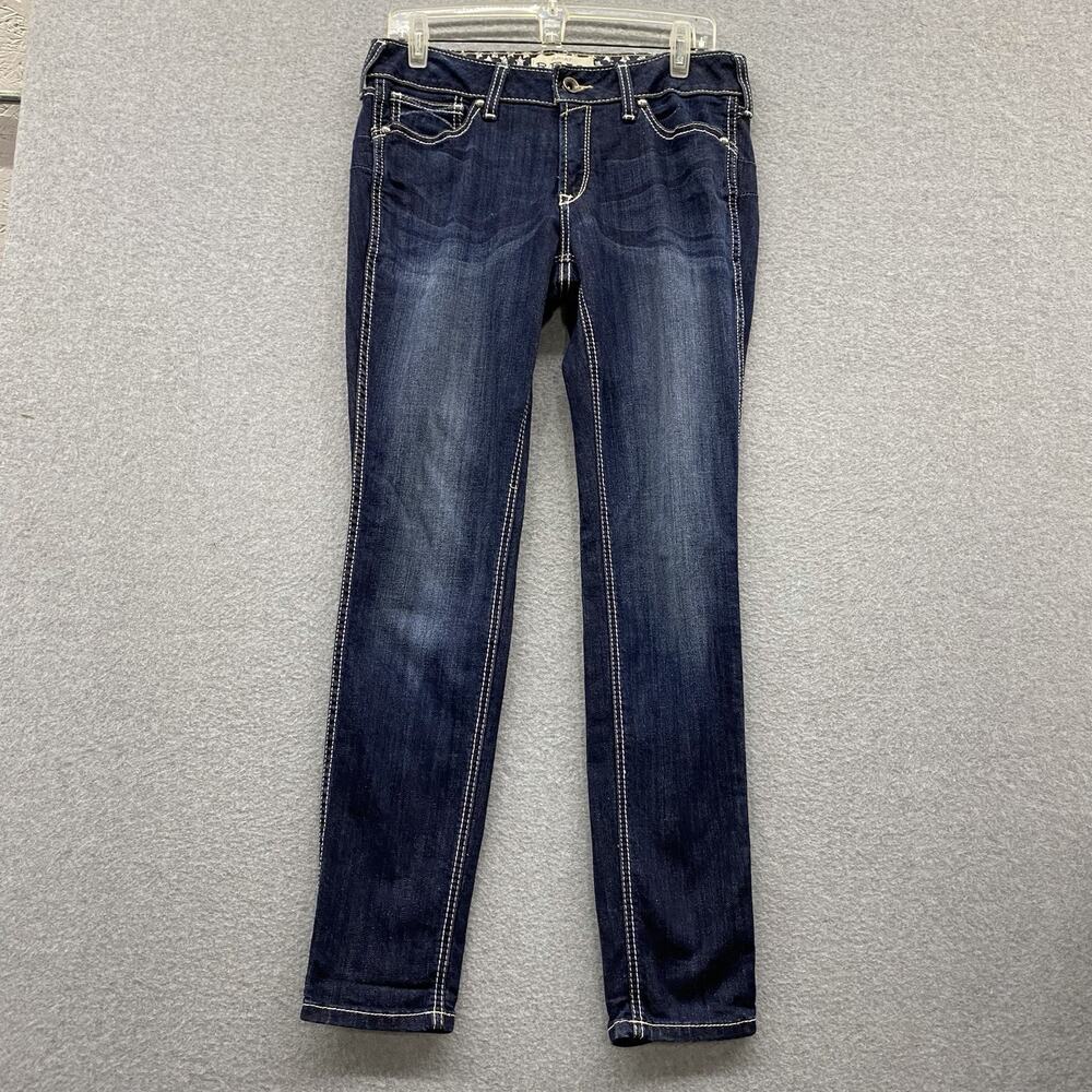 Ariat REAL Denim Ella Jeans Womens 31 Mid Rise Skinny Celestial Dark Wash